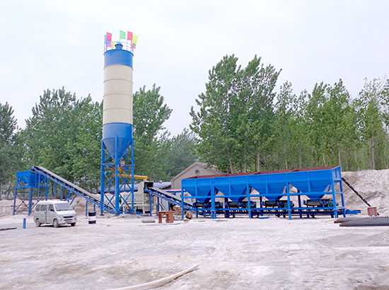 Проект на смесительный завод для стабилизированного грунта500 тон в час в Уезд Ци, Мэнчжоу