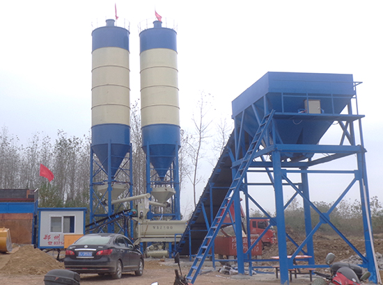 Проект на смесительный завод для стабилизированного грунта500тон в Уезд Цзичунь, провинция Хубэй