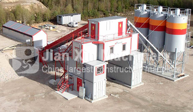 180 кубических метров в час оборудование для бетонных заводов автоматическая охрана окружающей среды и высокая эффективность(图1)