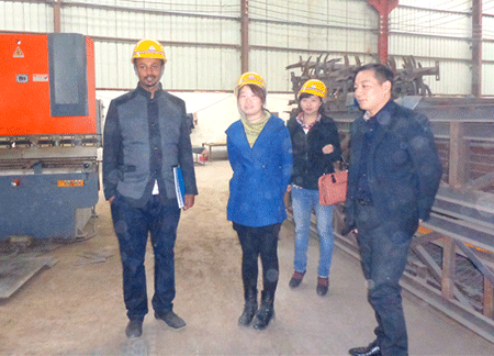 Эфиопские клиенты посещают компанию Zhengzhou Jianxin