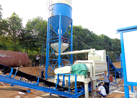 Проект на смесительный завод для стабилизированного грунта 500тон в Чанша, Хунань